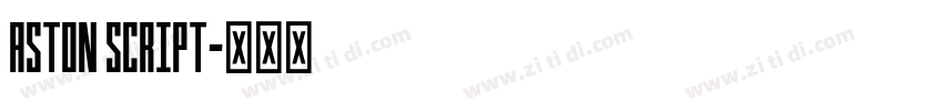 Aston Script字体转换